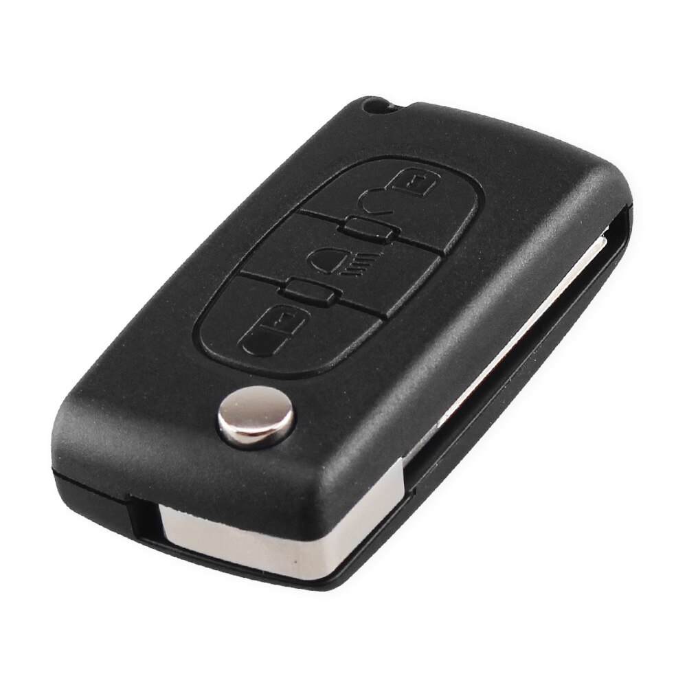 3 Buttons Flip Remote Car Key Case Shell For Peugeot 207 406 307 308 408 107 For Citroen C2 C3 C4 C5 C6 C8 HU83 Blade