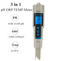 ORP Meter 3 in 1 pH ORP TEMP Tester pH Meter with Backlight Multi-parameter Digital Tri-Meter Water Quality Monitor