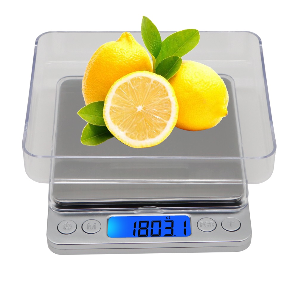 3000g 0.1g Electronic Scale 3kg Digital Scales Pocket Platform Scale Weight Balance Jewelry Weighing With 2 Trays 40% off