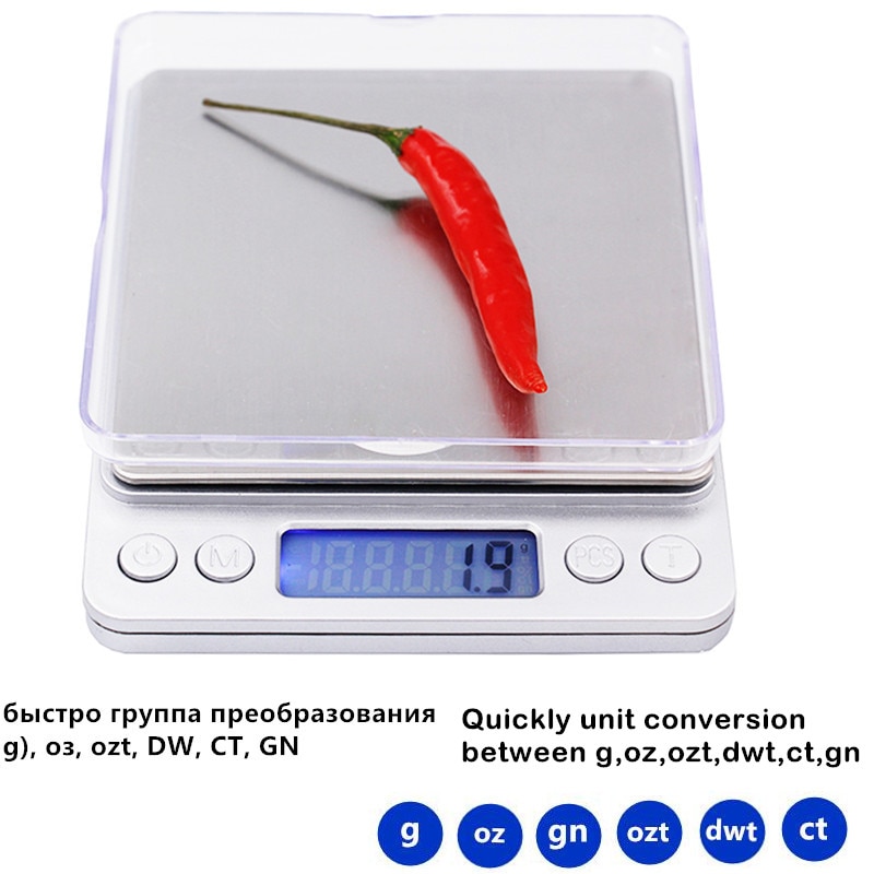 3000g x 0.1g Electronic Platform Scale LCD Display Mini  Digital Jewelry 3kg  Weighing Scale Weight   Scales Balance