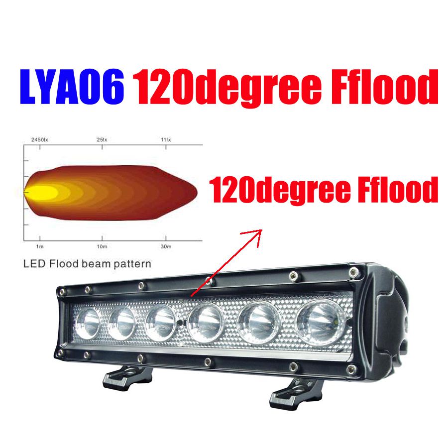 2013 120'' 30W CREE Led light bar FLOOD light off road light WORK light 4wd boat white