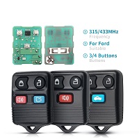 315/433MHz Remote Control Transmitter Key Keyless Entry For Ford Escape Explorer 2002 Replacement 3/4 Buttons Car Key