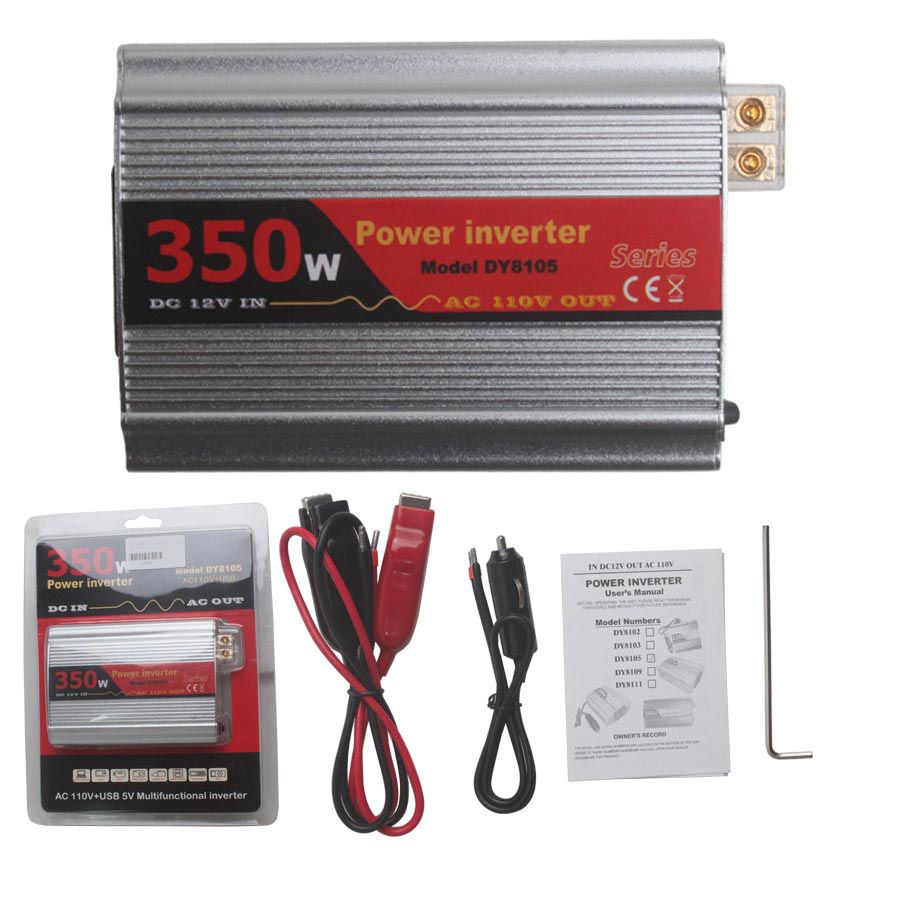 350W USB Car Inverter DC 12V to AC 110V