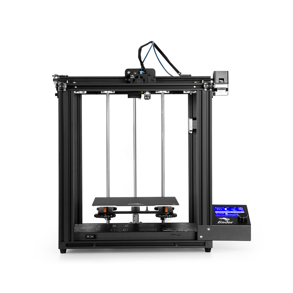 CREALITY 3D Printer Ender-5/Ender-5 Pro Enclosed Structure Power off Resume Printing Add Glass Build Plate and Nozzles