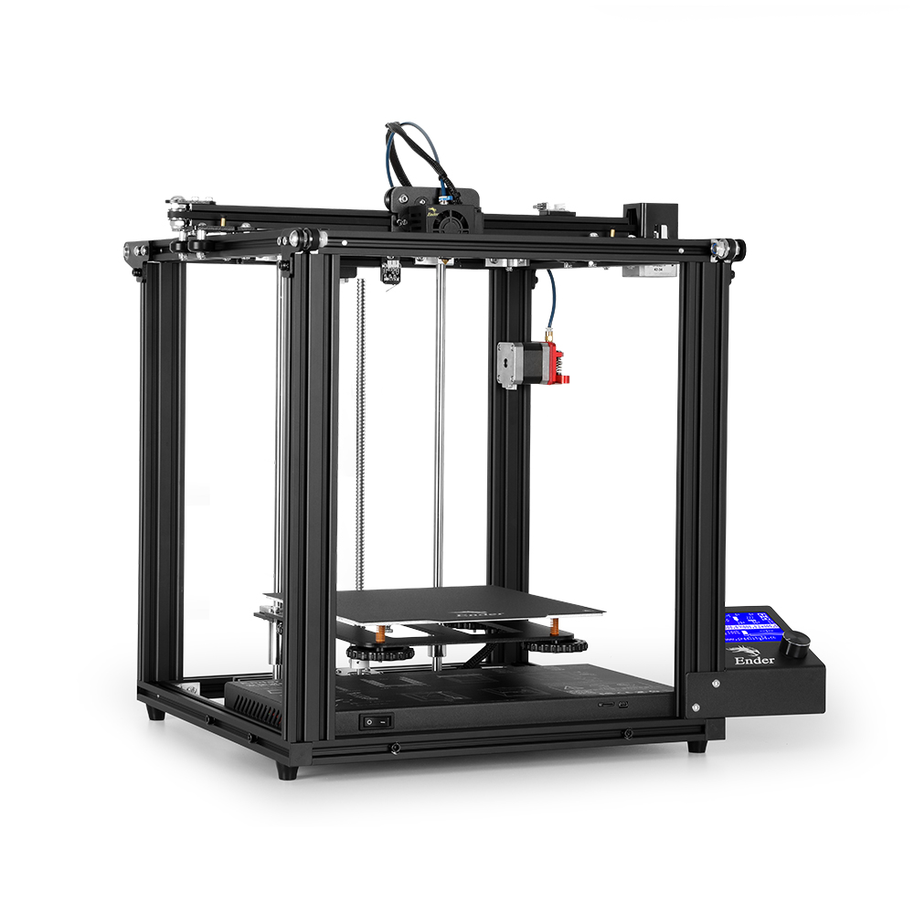 CREALITY 3D Printer Ender-5/Ender-5 Pro Enclosed Structure Power off Resume Printing Add Glass Build Plate and Nozzles