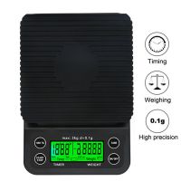 3kg/0.1g Multi-function Drip Coffee Scale With Timer Digital Kitchen Coffee Scale High Precision LCD Electronic Scales