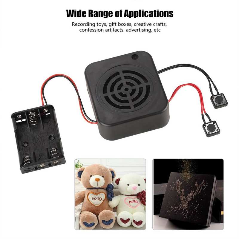 3W DIY Voice Recording Box Message Box Module Clear Sound for Stuffed Animals/Gift/Toy DIY Voice Message Box Recording Module