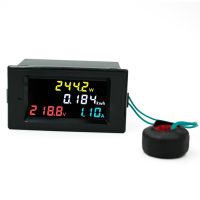 D69-2049 4 in 1 HD Color Screen 180 Degrees Flawless LED Voltmeter Ammeter voltage current Power Energy Monitor AC 80-300V 100A