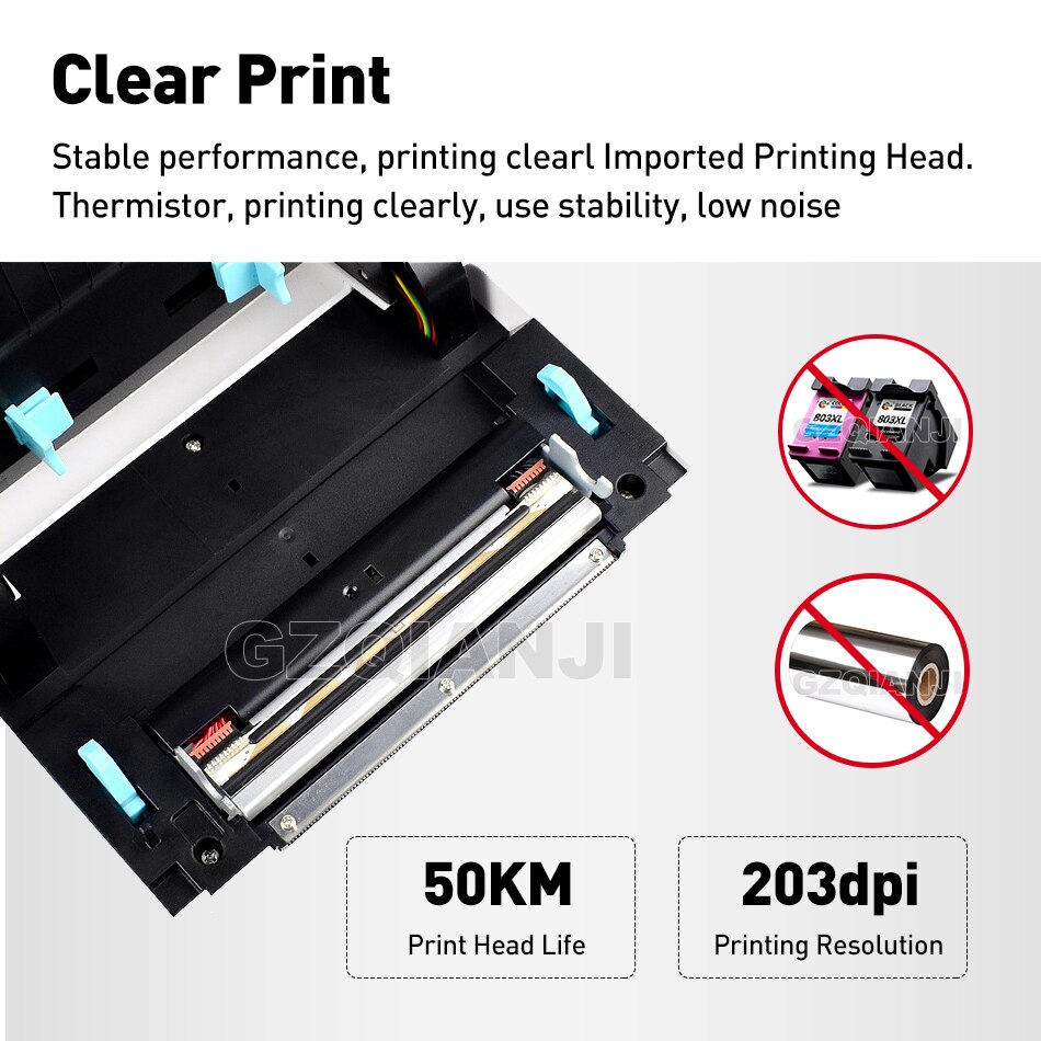 4 inch Thermal Barcode Printer Label Printer Shipping Lable Printer 100*100 / 100*150 UPS DHL Fedex Shipping Express Lable Printer
