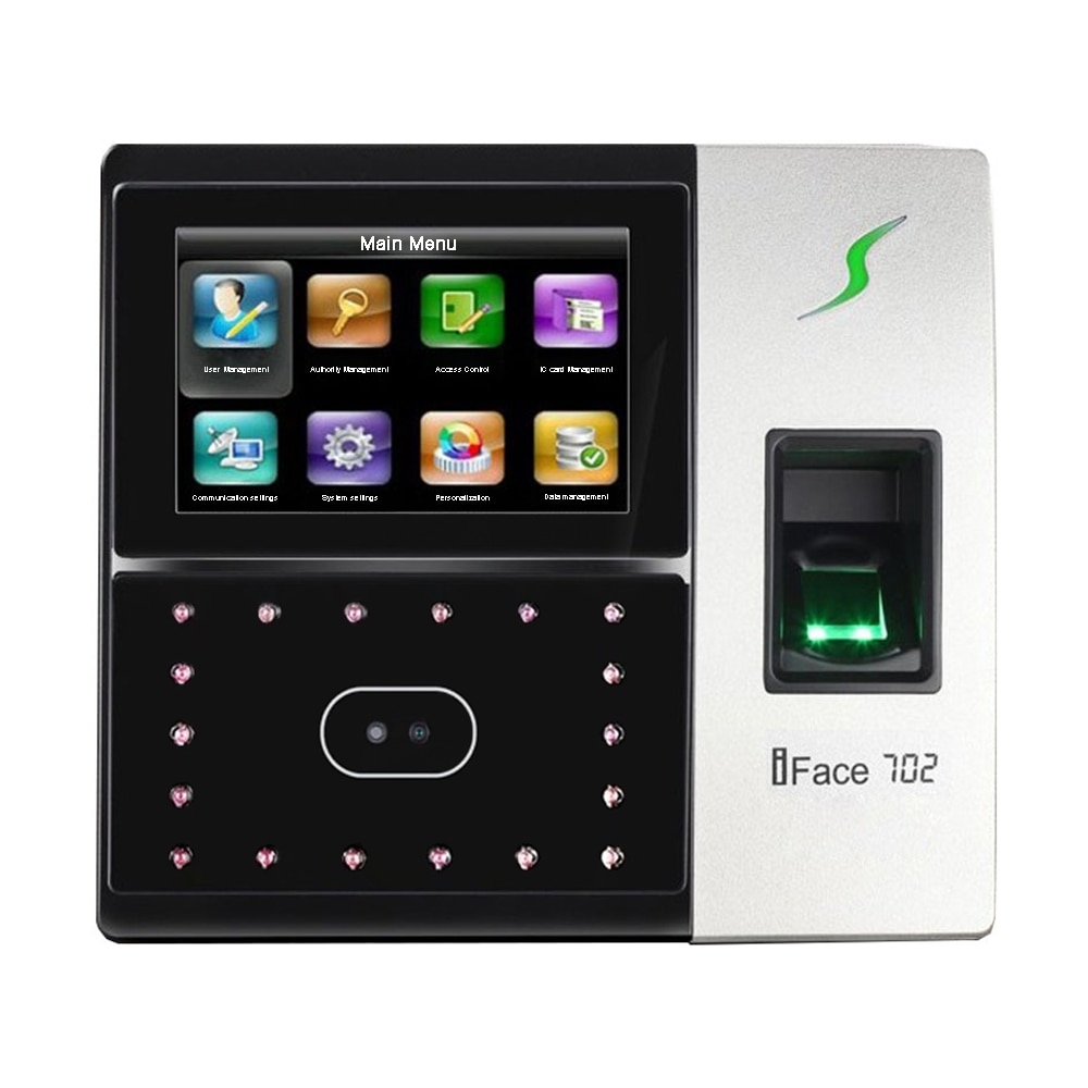 4.3 inch TFT touch screen iface702 Biometric Facial Fingerprint Scanner Time Attendance Time recording Device Door Security