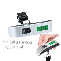 40kg Mini baggage scale 50kg/110lb Hanging Digital Electronic Luggage Scale Portable Suitcase Travel Hook Hanging Scale 40%off