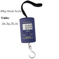 40kg x 10g Digital Scale for Fishing Luggage Travel Mini Weighing Scales Steelyard Hanging Hook Scale Kitchen Weight Tool