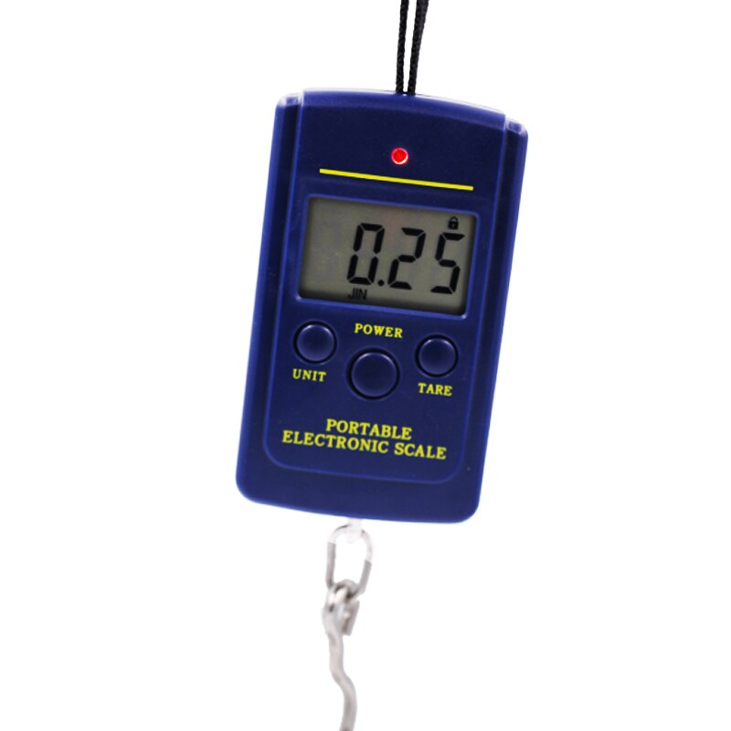 40kg x 10g Digital Scale for Fishing Luggage Travel Mini Weighing Scales Steelyard Hanging Hook Scale Kitchen Weight Tool 40%off