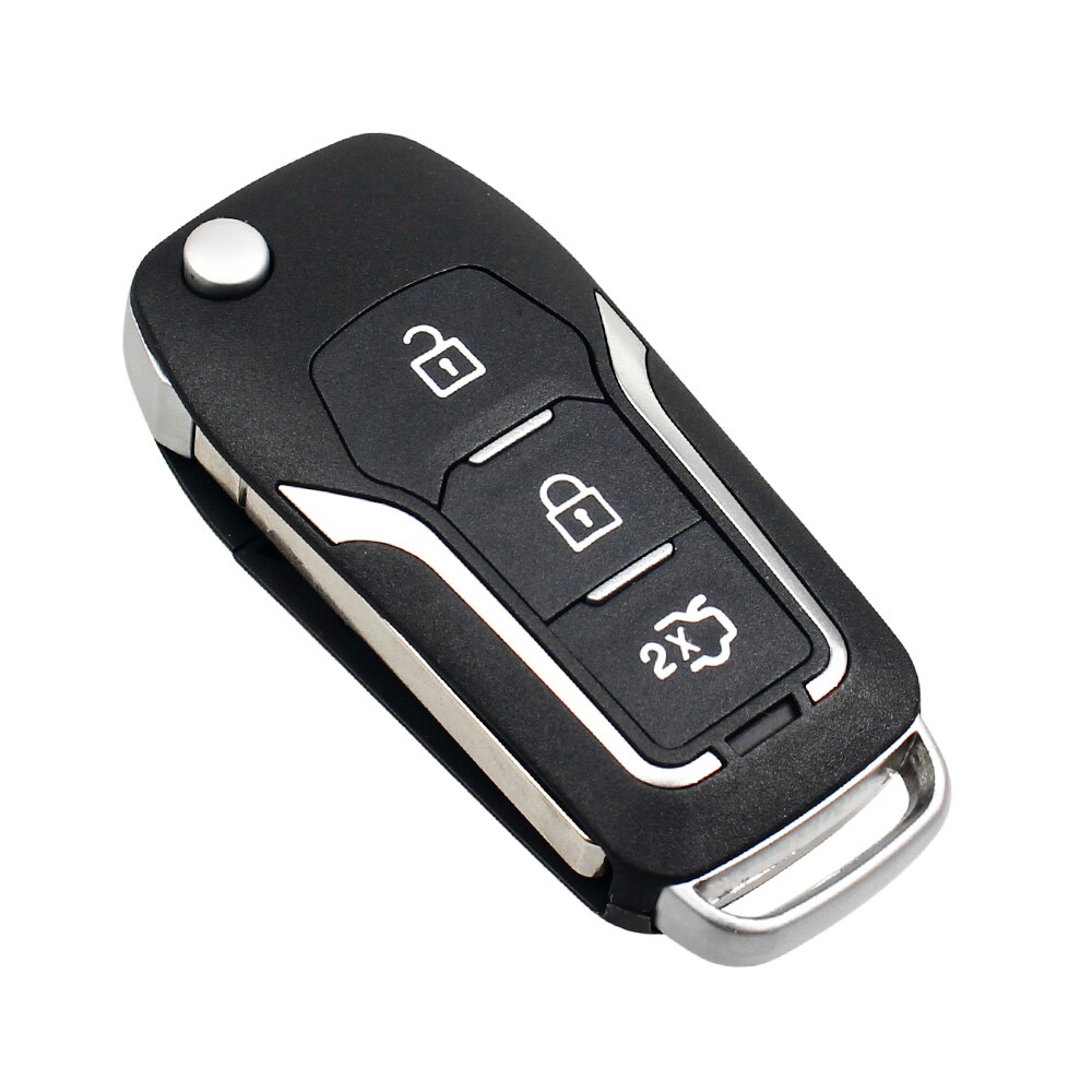 433MHz Modified 3 Buttons Flip Folding Remote Control Key For Ford Focus Max S Fiesta 2013 Fob Case With Chip HU101 Blade