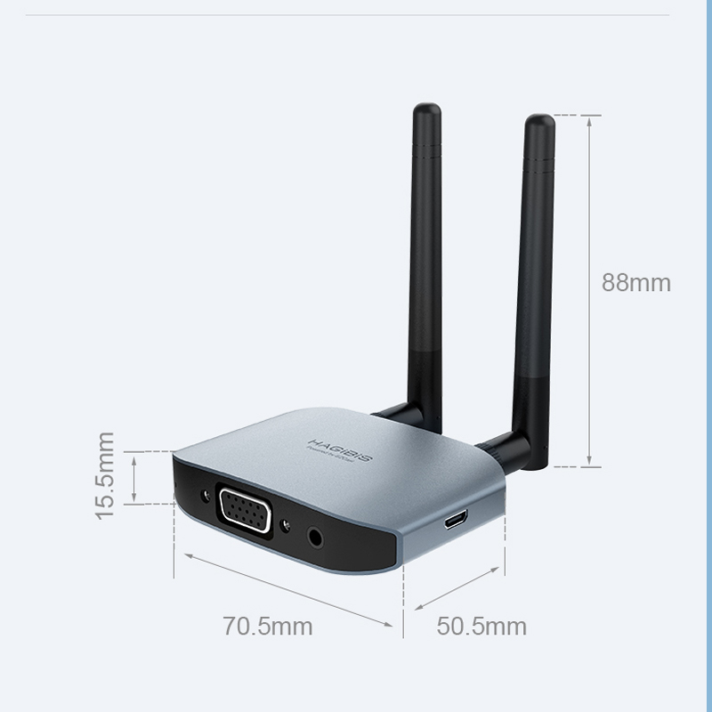 Hagibis 4K HD VGA HDMI-compatible Adapter TV Stick Wireless WiFi Display Dongle Screen Mirroring Video Audio Converter