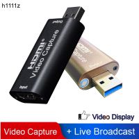 4K Video Capture Card USB3.0 2.0 HDMI Video Grabber Record Box for PS4 Game DVD Camcorder Camera Recording Live Streaming