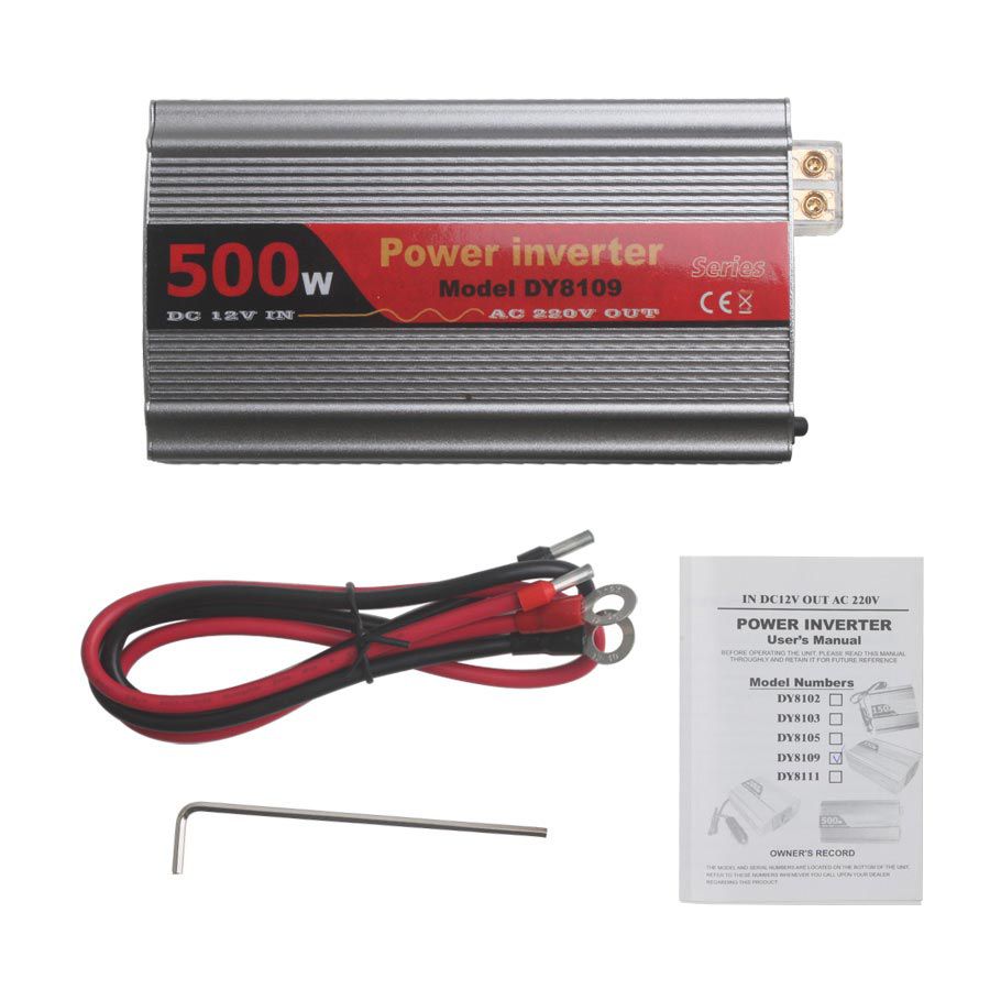 500W USB Car Inverter DC 12V to AC 220V