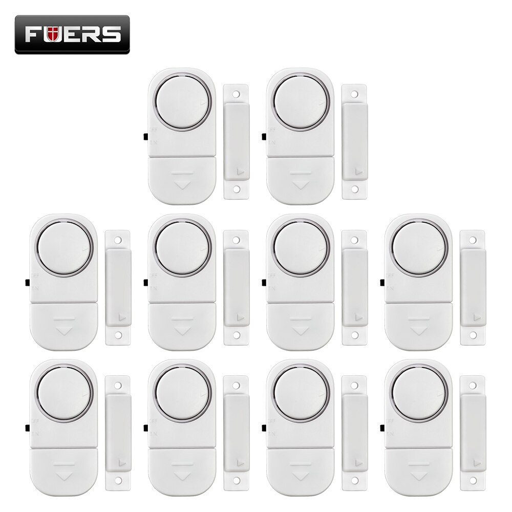 5pcs Independent Door Sensor Magnetic Sensor Wireless Home Window Door Entry Anti Thief Security Alarm 90dB