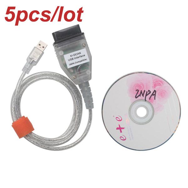 5pcs/lot INPA K+CAN Interface Diagnostic tool with FT232RL Chip for BMW