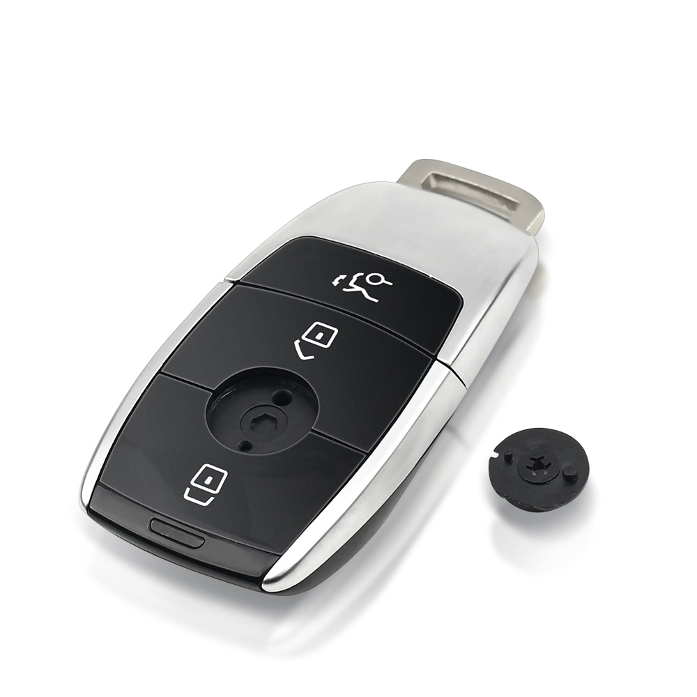 5pcs  Remote Car Styling Key Shell Uncut Case For Mercedes-Benz C200L E300L S320 GLC Replacement 3 Buttons Smart Key