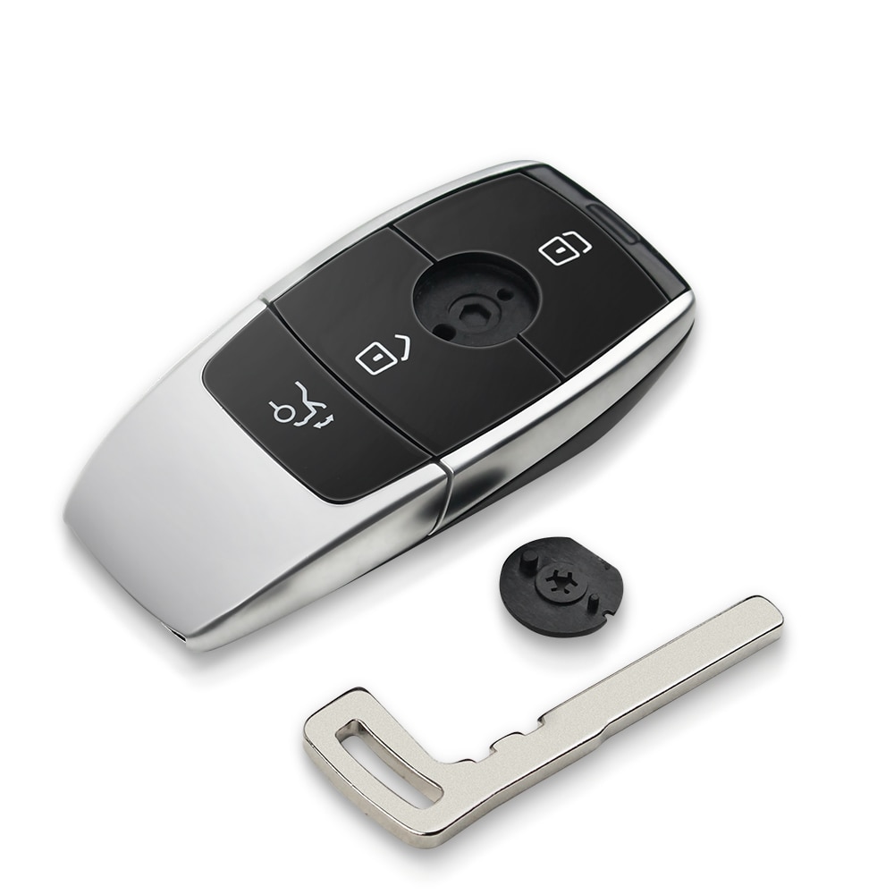 5pcs  Remote Car Styling Key Shell Uncut Case For Mercedes-Benz C200L E300L S320 GLC Replacement 3 Buttons Smart Key