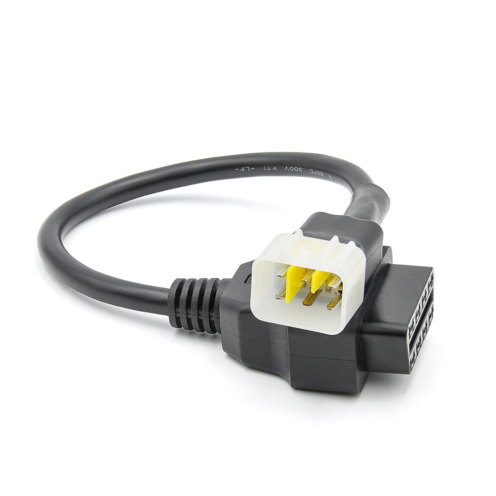 Diagnostics OBD Cable To 6 Pin Adaptor Cable for DELPHI Motorcycle Adaptor Fault Detection Connector Fits for DELPHI Motorcycle