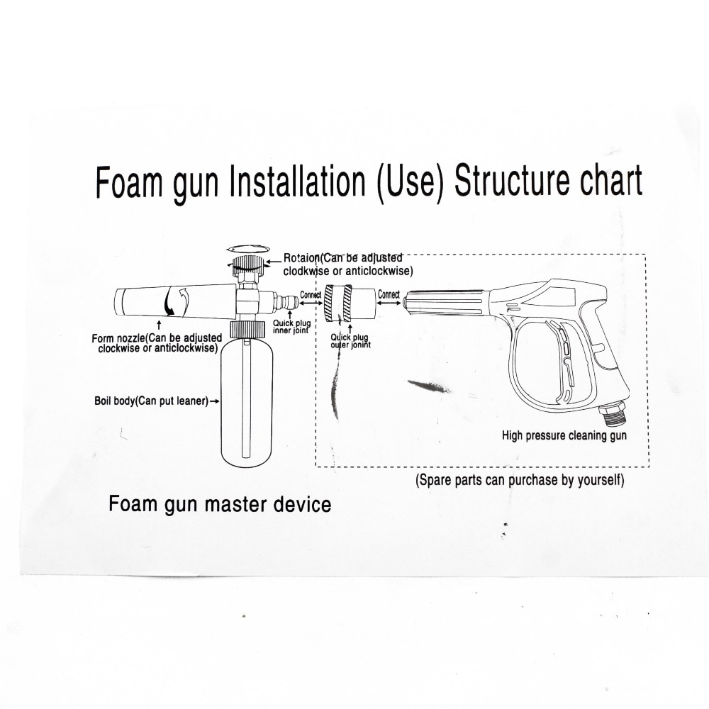 750ML Snow Foam Lance For Karcher K2 K3 K4 K5 K6 K7 Car Pressure Washers Soap Foam Generator With Adjustable Sprayer Nozzle