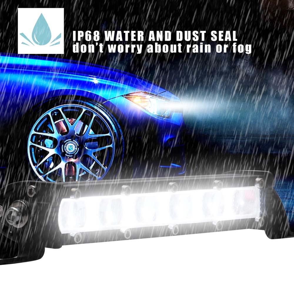 8 Inch LED Work Light Bar 60W Combo Beam Offroad For ATV SUV 6000K 12v Led Waterproof Light Bar Spot Work Lamp Car 1/2/3/4PC