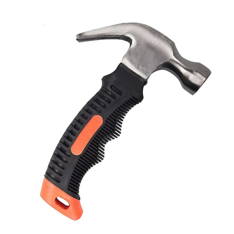 8 OZ Claw Hammer,Mini Hammer Stubby Hammers Tool,with Cushion Handle,Bright Polished Head,for Pulling Nails