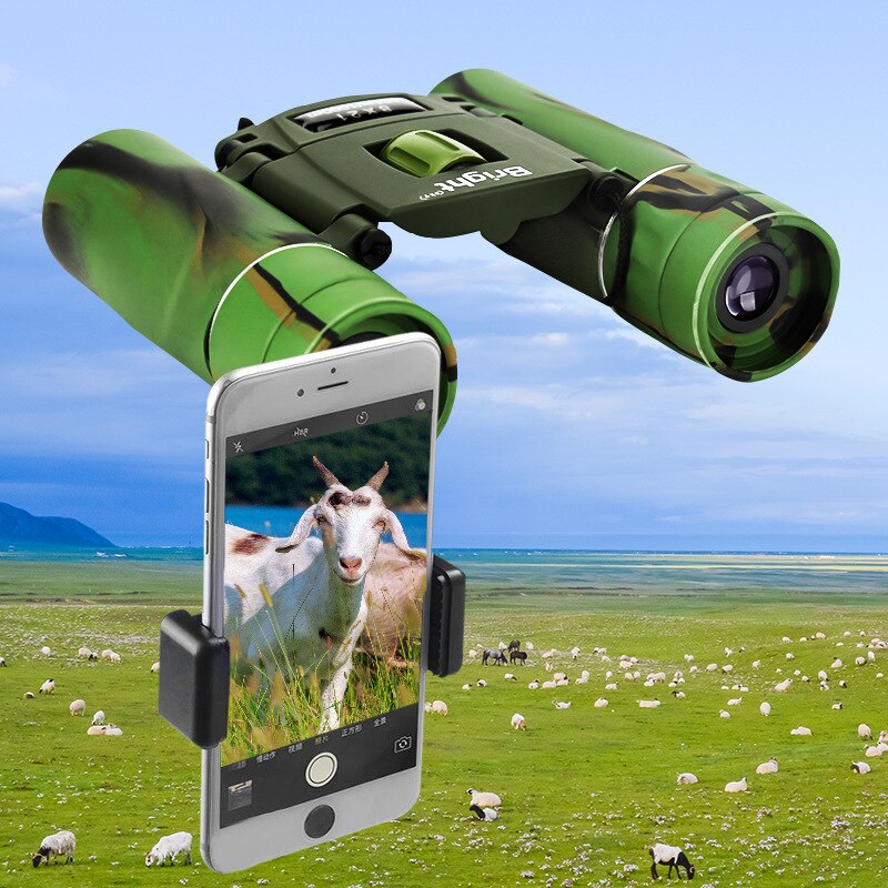 8x21 Portable Mini Telescope Foldable Binocular Easy Carry For Outdoor Camping Travel See Far Camouflage Zoom Telescope