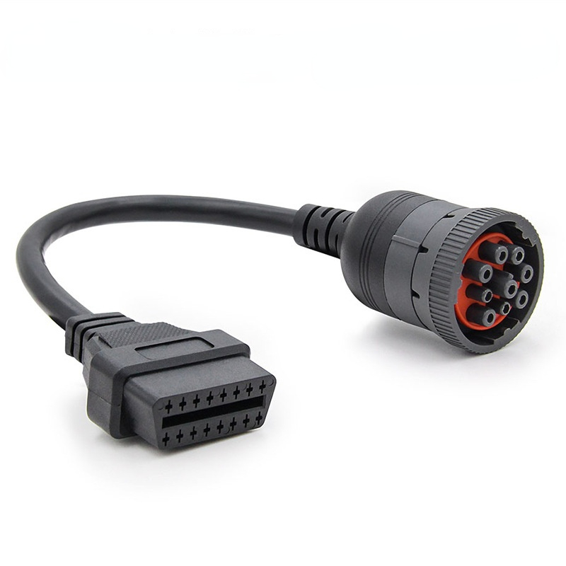 Truck Cable OBD1 To OBD2 for J1939 9Pin Female To OBD2 16Pin