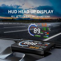 5.5'' A8 HUD Car Head Up Display OBD II EUOBD LED Windscreen Project Alarm System on-board OBD scanner Universal auto