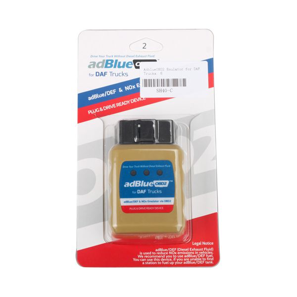 Ad-blue-OBD2 Emulator for DAF Trucks Plug and Drive Ready Device by OBD2