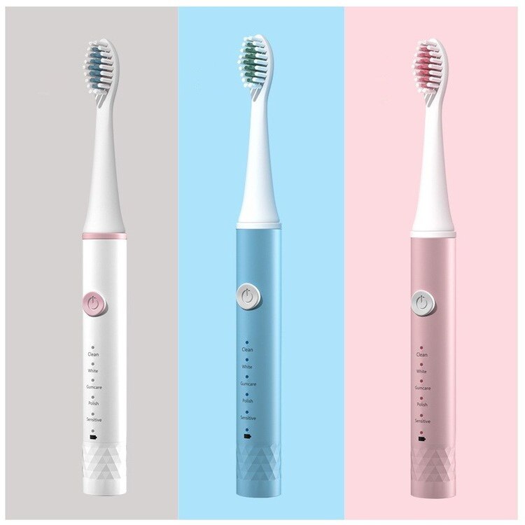 5 Modi Ultra Sonic vibrations Adult electric toothbrush Usb Chargeable male and female Soft hair Waterproof Sonic toothbrush