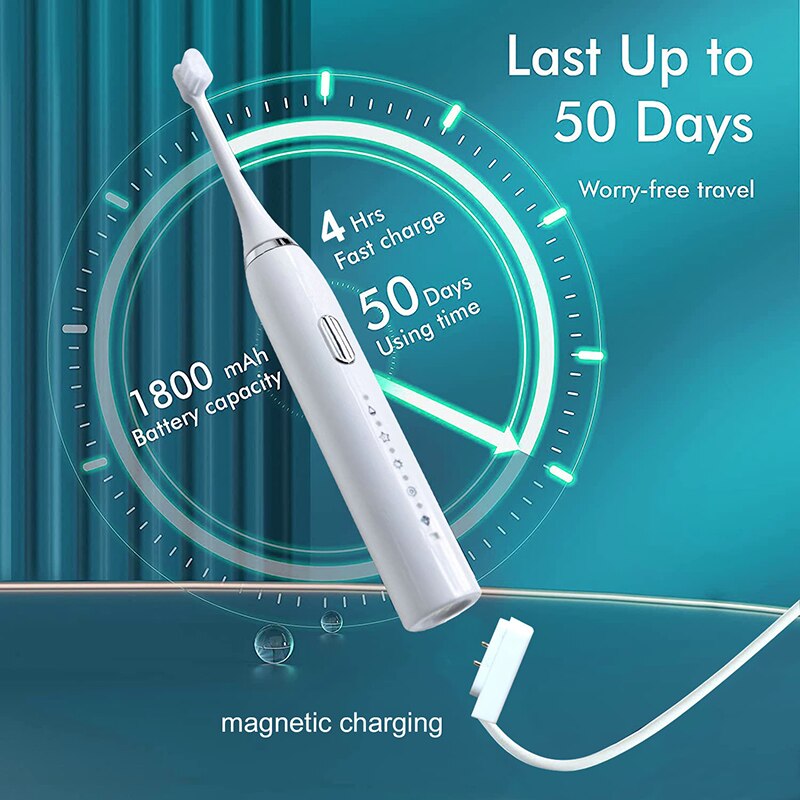 Sonic Vibration Charger Fully Automatic Ultrasonic Adult Electric Toothbrush Magnetic Levitation Motor DuPont Bristles