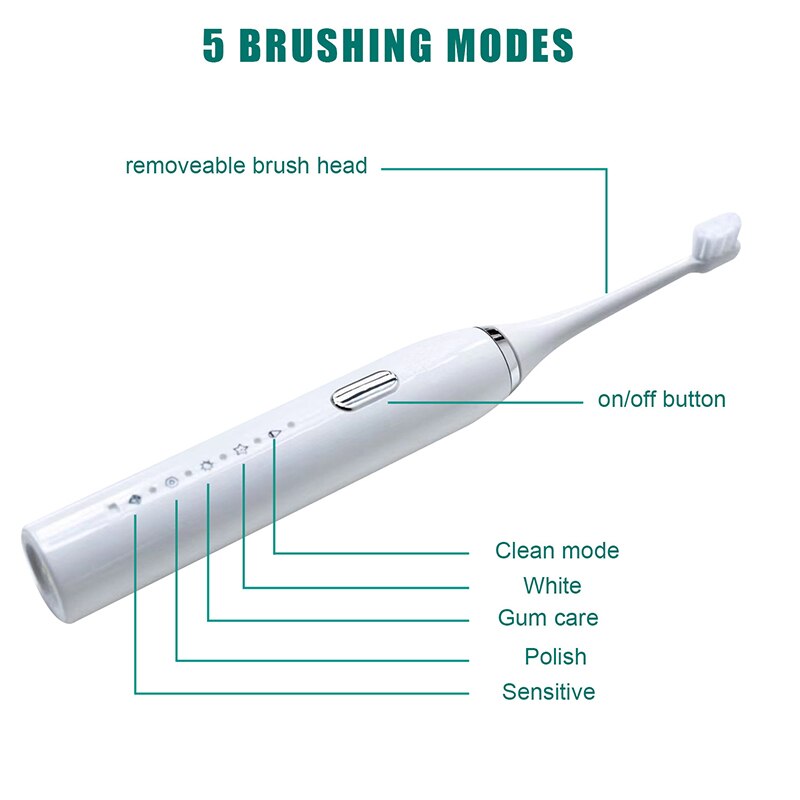 Sonic Vibration Charger Fully Automatic Ultrasonic Adult Electric Toothbrush Magnetic Levitation Motor DuPont Bristles