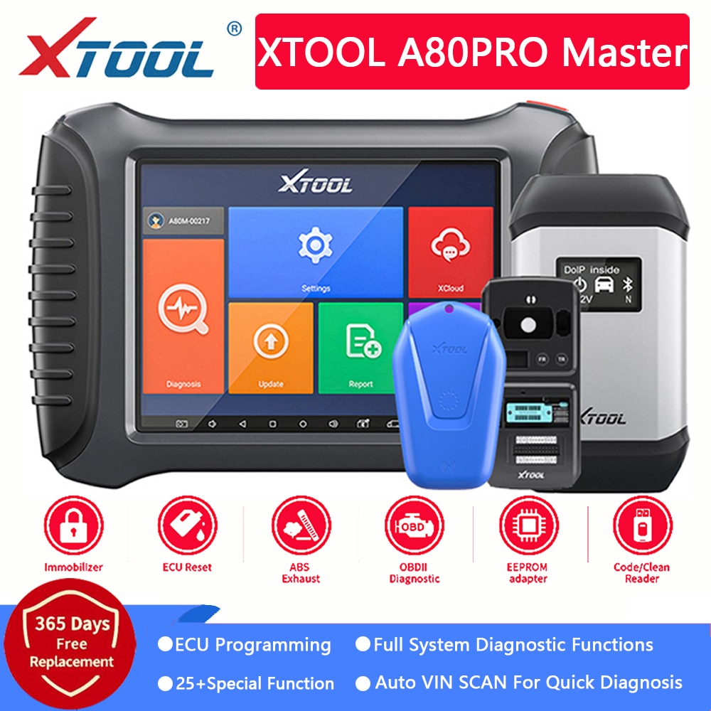 XTOOL A80 PRO Master With KC501/ks-1 All System Diagnostic Tool ECU Programmming Key Coding AUTO VIN SCAN Function For BENZ