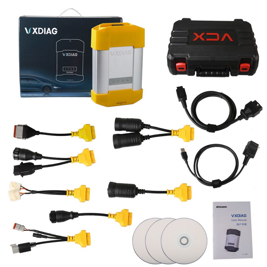 Allscanner VXDIAG VCX HD Heavy Duty Truck Diagnostic System for CAT, VOLVO, HINO, Cummins, Nissan With WIFI