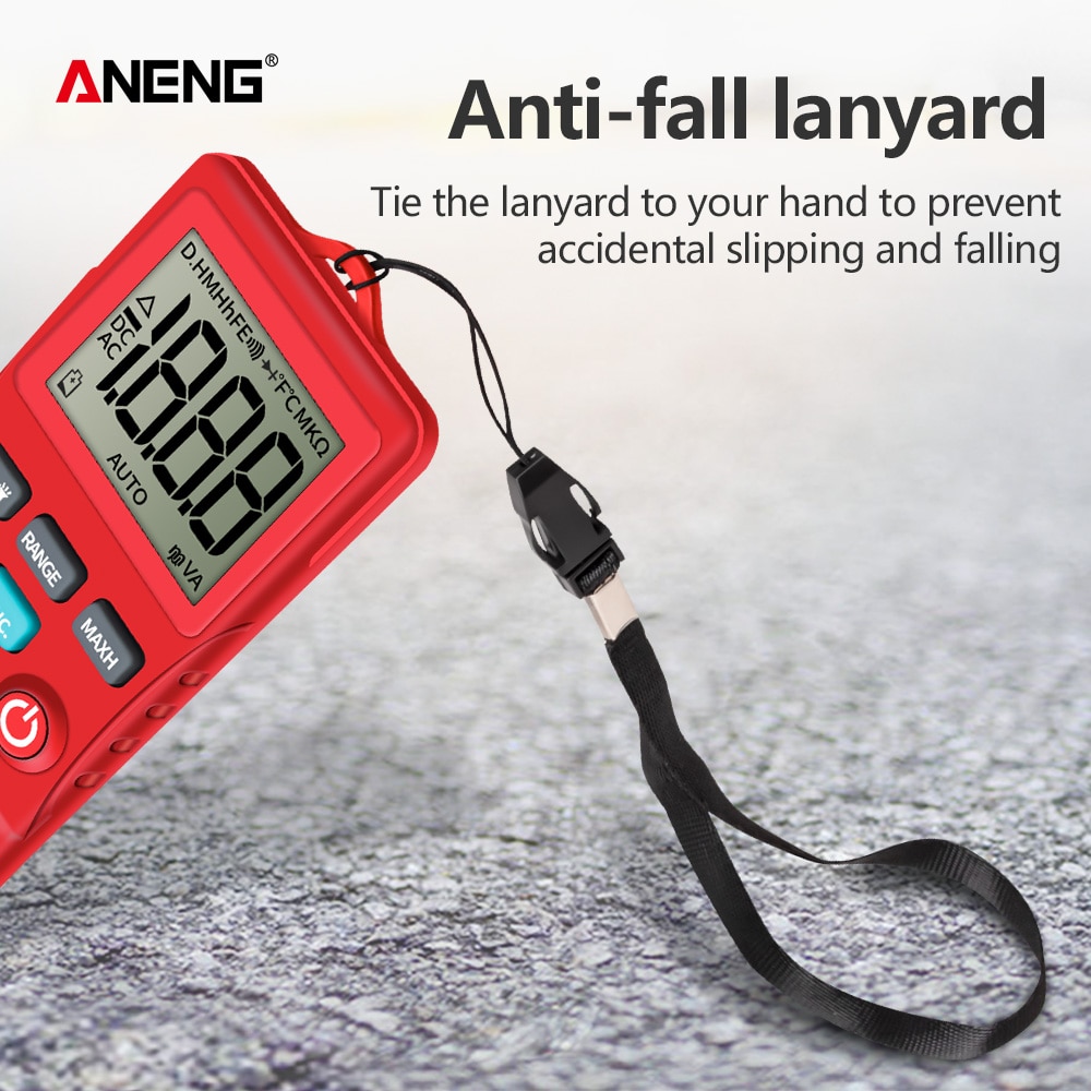 ANENG AN301 True Rms Digital Multimeter Tester Meter Transistor Testers Automatic Multimetro Profesional  AC/DC Car