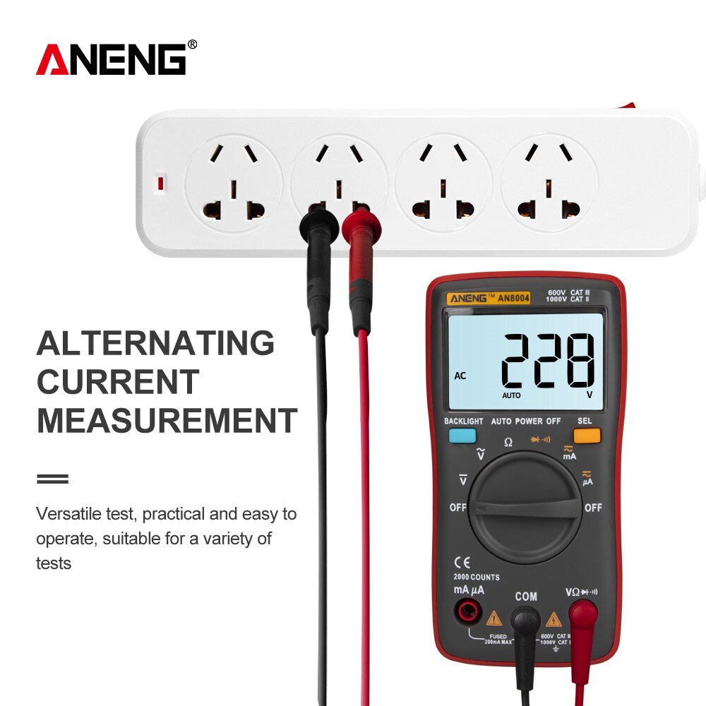 ANENG AN8004 Electric 1999 Counts Voltmeter Current Professional Multimeter Tester Digital Voltage Indicator Ohm Frequency Meter