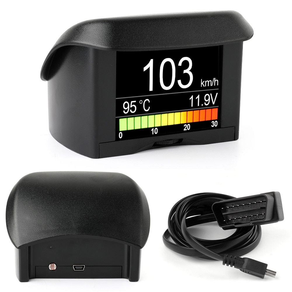 Ancel A202 On-board Computer For Car OBD2 Digital Display Fuel Consumption Speed Voltage Water Temperature Gauge OBD HUD Display