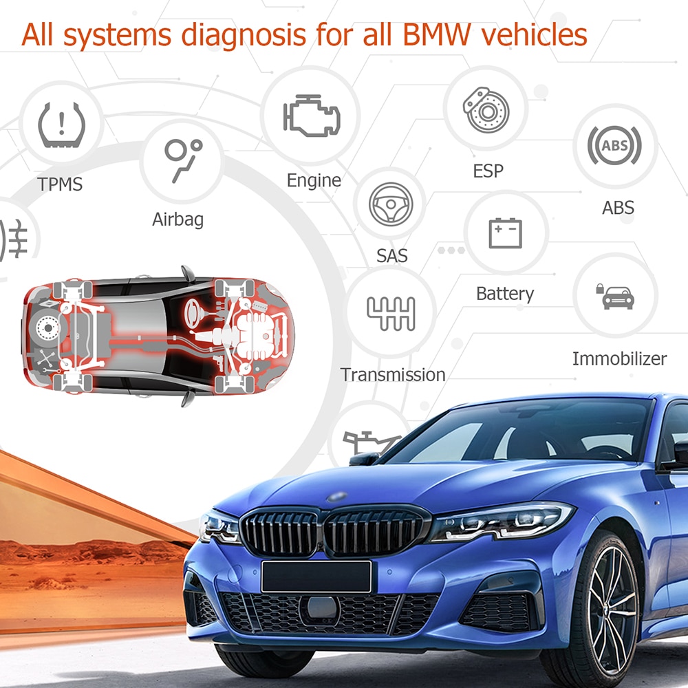 Ancel BM700 OBD2 Automotive Scanner Full System Enhanced OBD OBD2 Car Diagnostics Auto Fault Code Reader Scanner