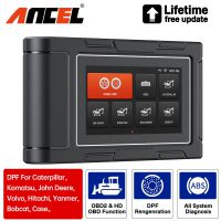 ANCEL HD3600 Construction Machinery Scan Tool DPF Reset Full System Heavy Duty Truck Scanner Tools for Caterpillar/Komatsu/Volvo