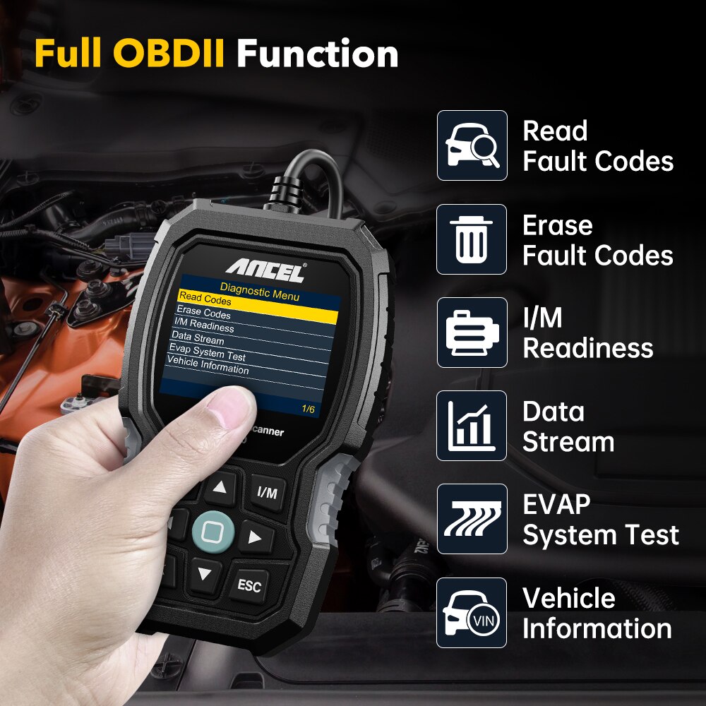 ANCEL LD700 Full OBD2 Diagnostic Tool All Systems Automotive Professional Code Reader Scanner Check Engine For Land Rover Jaguar