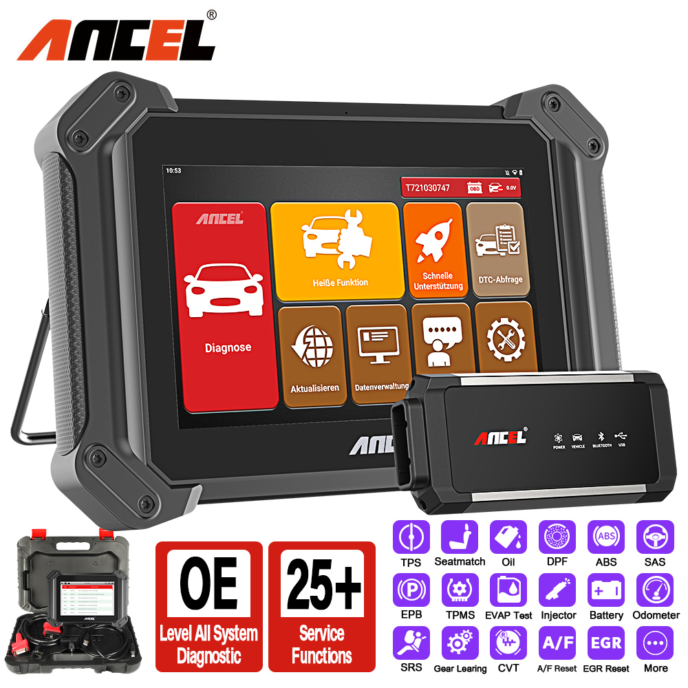 ANCEL V6 PRO V6PRO OBD2 Automotive Scanner All System Scan Tool IMMO DPF ABS 25+Reset OBD2 Professional Car Diagnostic Tools PK MK808