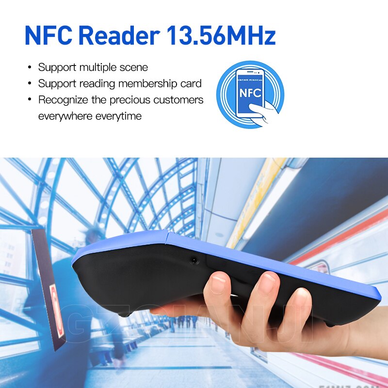 Android PDA NFC POS Receipt Bill Thermal Wifi Bluetooth Mobile Printer 58mm Wireless Handheld Terminal PDA Camera Mobile devices