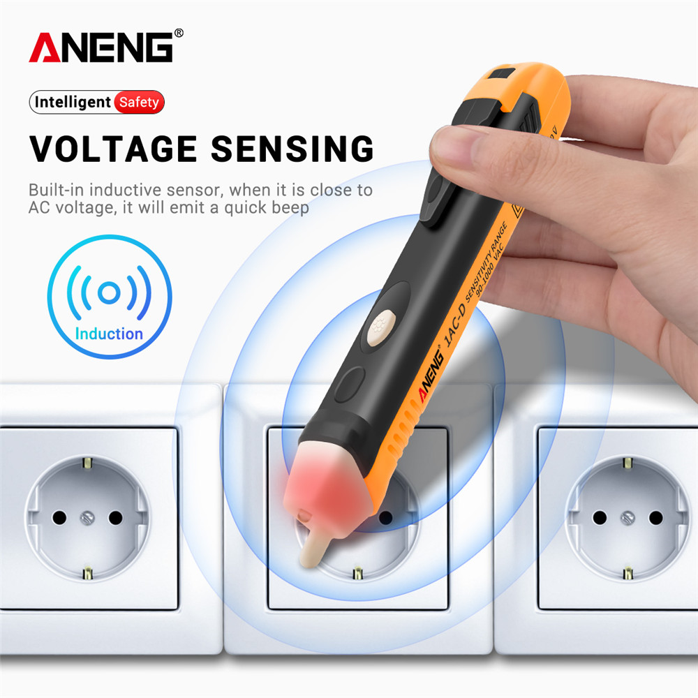 ANENG 1AC-D AC Voltage Detectors test 12-1000V Non-Contact Tester Pen Tester Meter Volt Current Electric Test Pencil