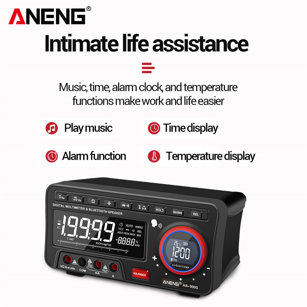 ANENG AN999S AN888S Bench Voice Multimeter Bluetooth Tester 19999 Counts Profesional Digital True Rms Autorange Transistor Tool Meter