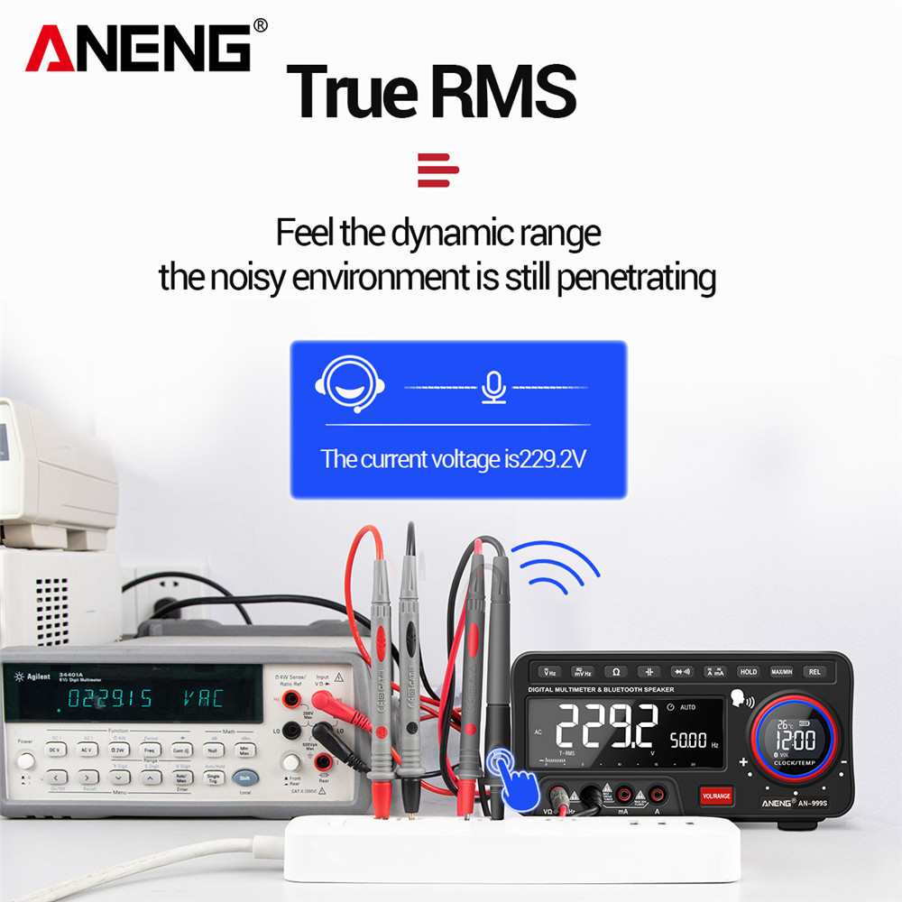 ANENG AN999S AN888S Bench Voice Multimeter Bluetooth Tester 19999 Counts Profesional Digital True Rms Autorange Transistor Tool Meter