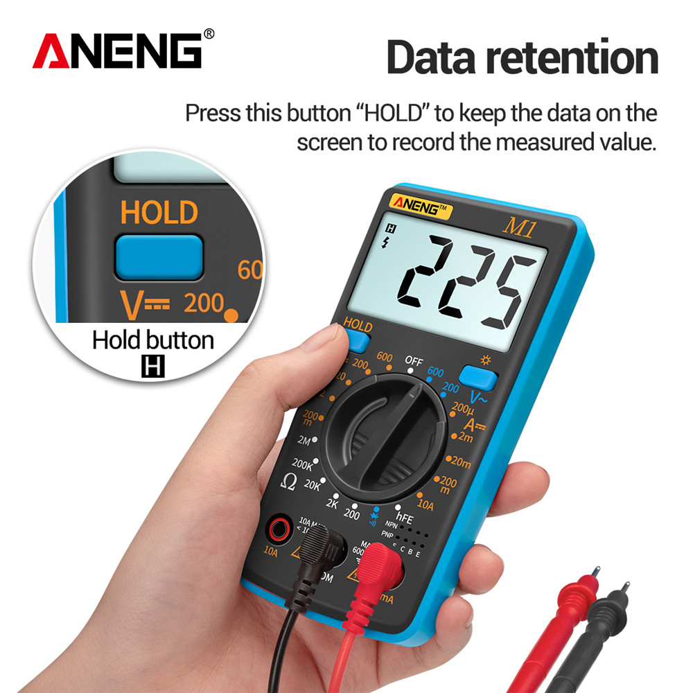 ANENG M1 Digital Multimeter esrMeter Multimetro Tester True Rms Digital Multimeter Testers Multi Meter Richmeters Dmm 400a 10A